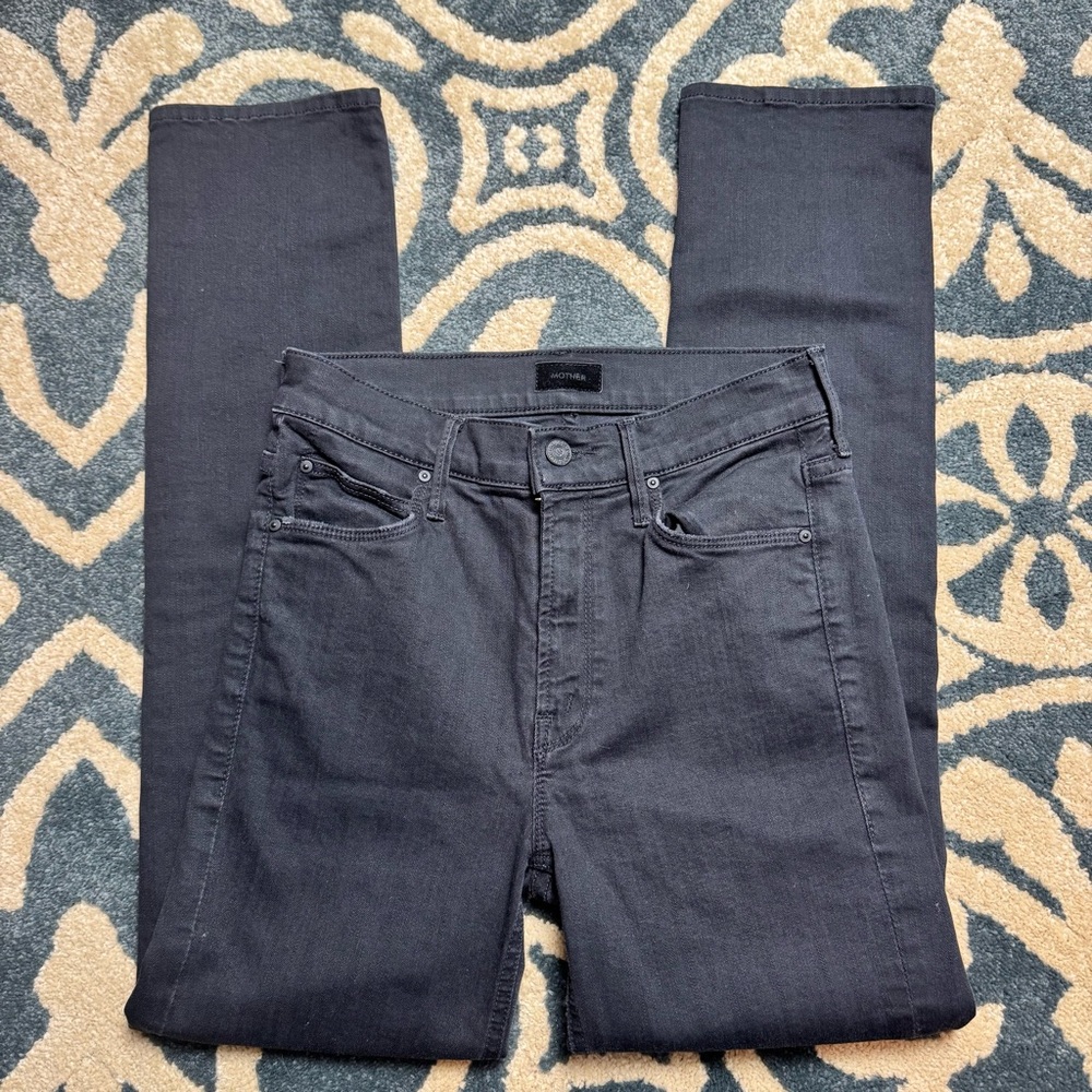 MOTHER Women's Black Jeans - Picture 2 of 14